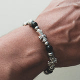 Set Dark Cross · Bracelet + Necklace