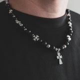 Set Dark Cross · Bracelet + Necklace
