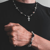 Set Dark Cross · Bracelet + Necklace