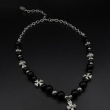 Dark Cross Necklace