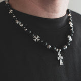 Dark Cross Necklace