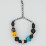 Oversize Blue Heart Bracelet