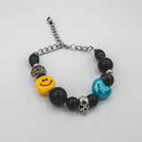 Oversize Blue Heart Bracelet