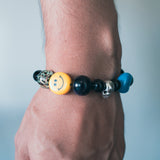 Oversize Blue Heart Bracelet
