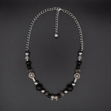 Black Glow Skull Necklace
