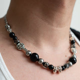 Black Glow Skull Necklace