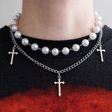 Triple Cross Necklace